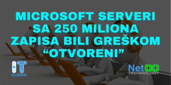 Microsoft serveri sa 250 miliona zapisa bili greškom “otvoreni” Microsoft serveri sa 250 miliona zapisa bili greškom “otvoreni”