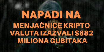 Napadi na menjačnice kripto valuta izazvali $882 miliona gubitaka Napadi na menjačnice kripto valuta izazvali $882 miliona gubitaka