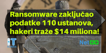 Ransomware zaključao podatke 110 ustanova, hakeri traže $14 miliona! Ransomware zaključao podatke 110 ustanova, hakeri traže $14 miliona!