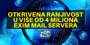 Otkrivena ranjivost u više od 4 miliona Exim mail servera Otkrivena ranjivost u više od 4 miliona Exim mail servera
