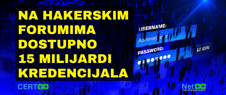 Na hakerskim forumima dostupno 15 milijardi kredencijala