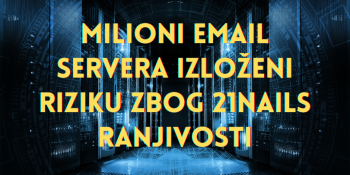 Milioni email servera izloženi riziku zbog 21Nails ranjivosti Milioni email servera izloženi riziku zbog 21Nails ranjivosti
