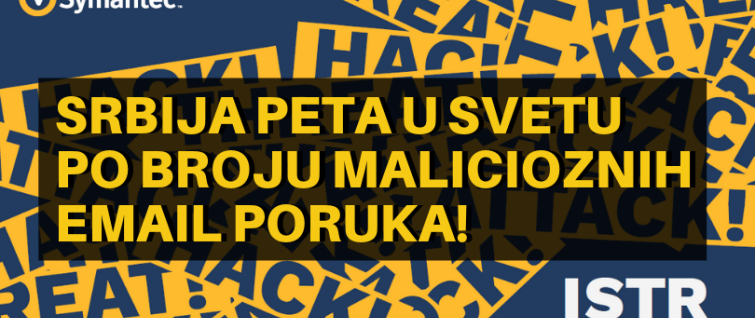 Symantec ISTR 2019 - Srbija peta u svetu po broju malicioznih email poruka!
