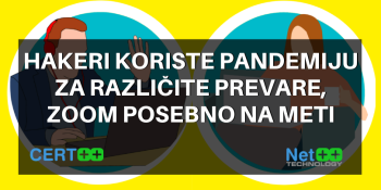 Hakeri koriste pandemiju za različite prevare, Zoom posebno na meti Hakeri koriste pandemiju za različite prevare, Zoom posebno na meti