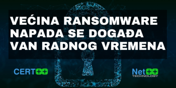 Većina ransomware napada se događa van radnog vremena Većina ransomware napada se događa van radnog vremena