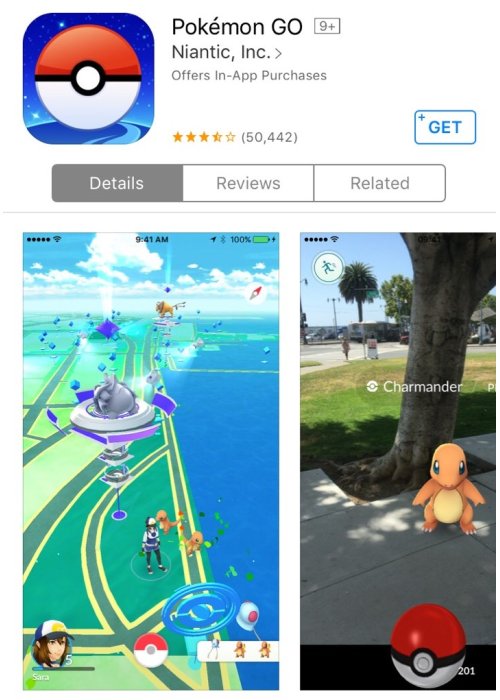 Pokemon go screenshot